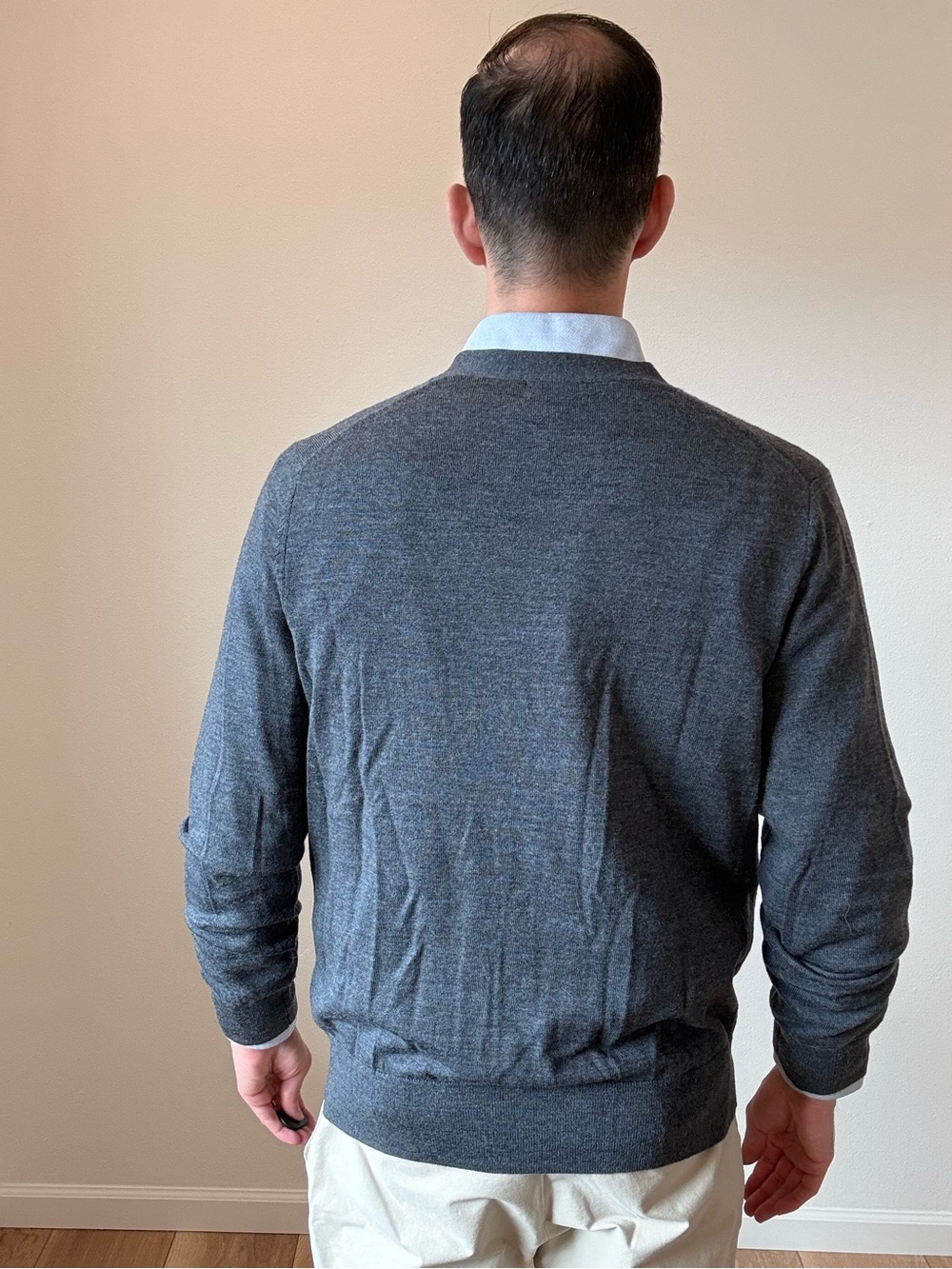 Brooks Brothers 100% Merino Wool Button Front Cardigan Sweater M - Picture 2 of 4